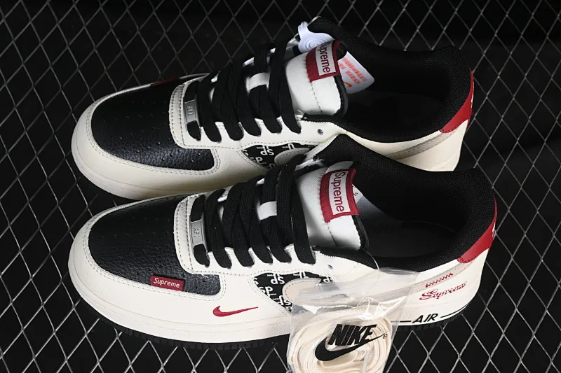 All Categories Nk Air Force 1 Air Force Series Nk Air Force 1 Low Air Force Low Nike Air Force 1'07 Low Joint Beige Black Black Red High-end Customized Low-top Casual Sneakers XD2588-610